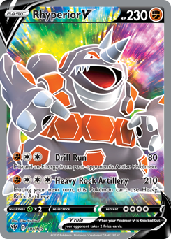 Rhyperior V - Darkness Ablaze - #181 - Pokemon TCG card