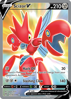 Scizor V - Darkness Ablaze - #183 - Pokemon TCG card