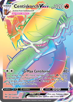 Centiskorch VMAX #191 Centiskorch VMAX - Darkness Ablaze - #191 - Pokemon TCG card