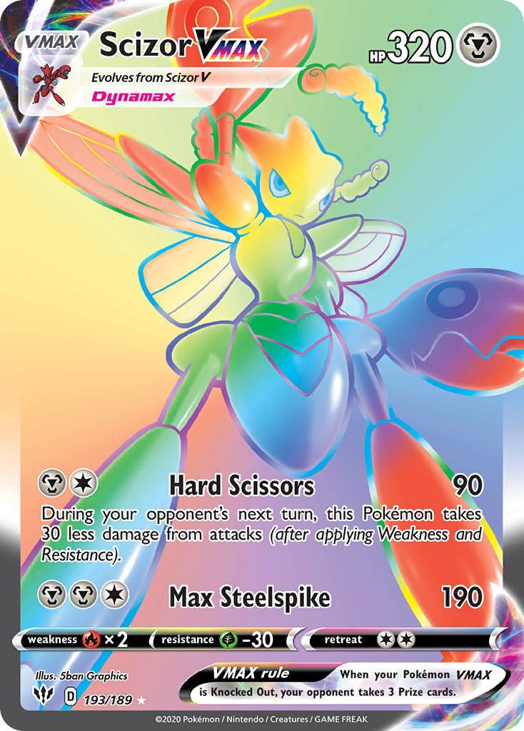 Scizor VMAX - Darkness Ablaze - #193 - Pokemon TCG card