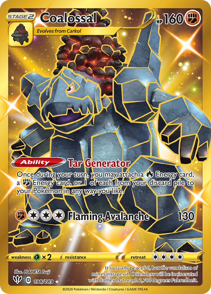 Coalossal - Darkness Ablaze - #198 - Pokemon TCG card