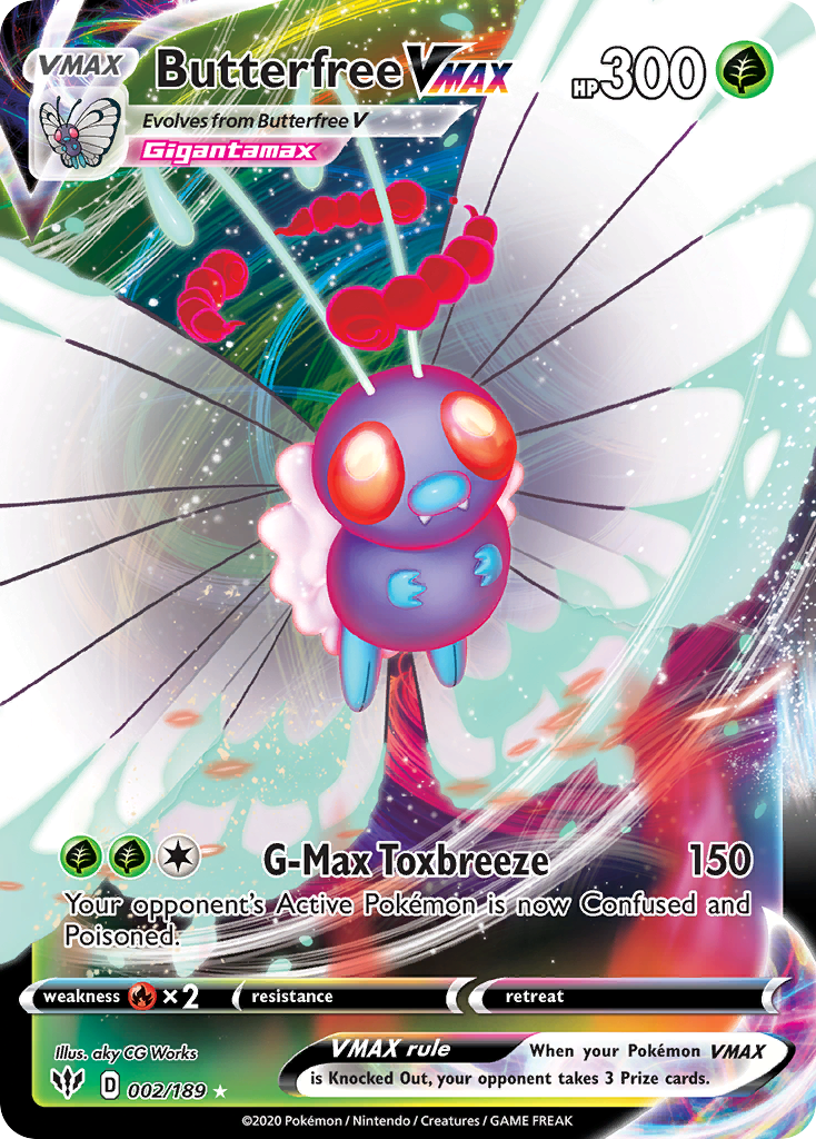 Butterfree VMAX - Darkness Ablaze - #2 - Pokemon TCG card