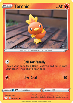 Torchic #22 Torchic - Darkness Ablaze - #22 - Pokemon TCG card