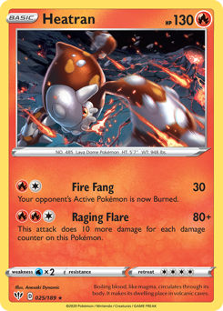 Heatran #25 Heatran - Darkness Ablaze - #25 - Pokemon TCG card