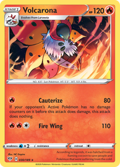 Volcarona #30 Volcarona - Darkness Ablaze - #30 - Pokemon TCG card