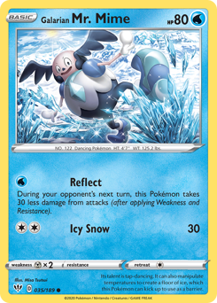 Galarian Mr. Mime - Darkness Ablaze - #35 - Pokemon TCG card
