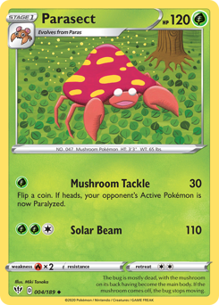 Parasect - Darkness Ablaze - #4 - Pokemon TCG card