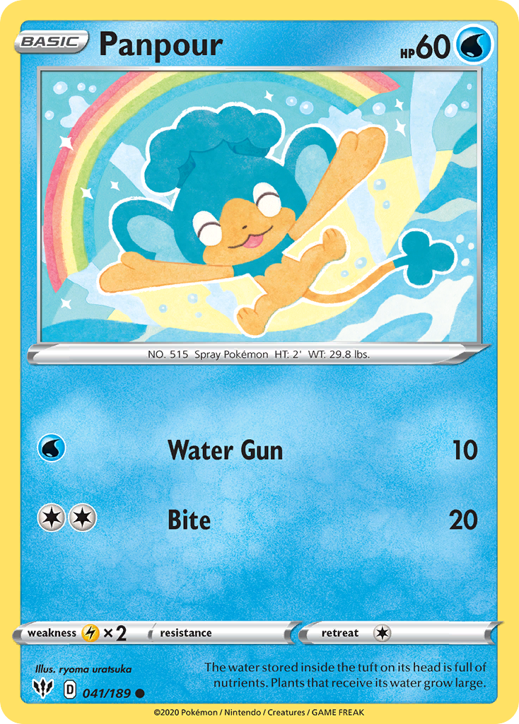 Panpour - Darkness Ablaze - #41 - Pokemon TCG card