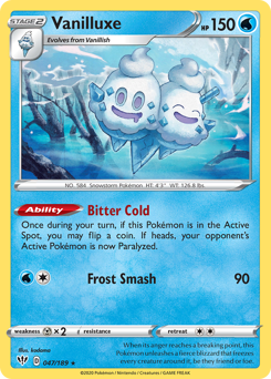 Vanilluxe #47 Vanilluxe - Darkness Ablaze - #47 - Pokemon TCG card