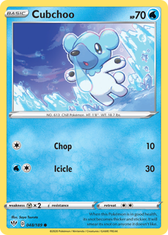 Cubchoo #48 Cubchoo - Darkness Ablaze - #48 - Pokemon TCG card