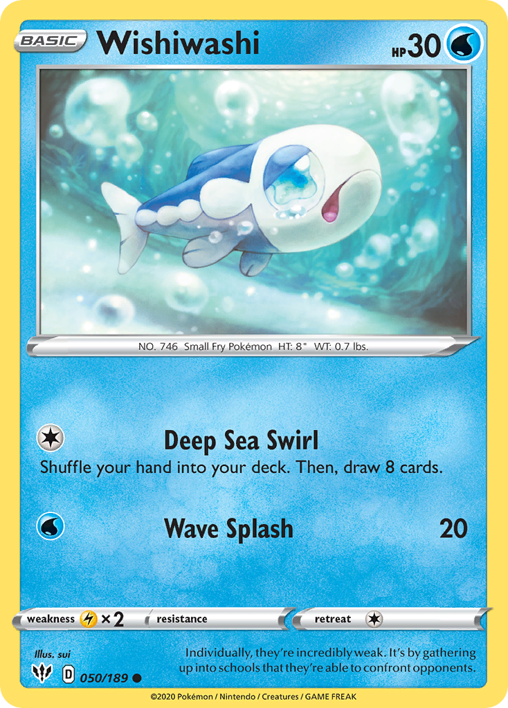 Wishiwashi - Darkness Ablaze - #50 - Pokemon TCG card