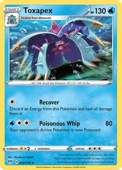 Toxapex - Darkness Ablaze - #52 - Pokemon TCG card
