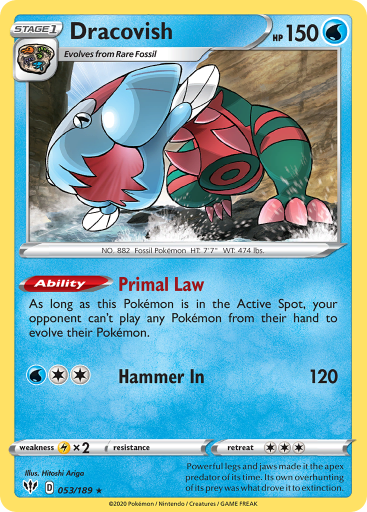 Dracovish - Darkness Ablaze - #53 - Pokemon TCG card