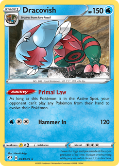 Dracovish #53 Dracovish - Darkness Ablaze - #53 - Pokemon TCG card