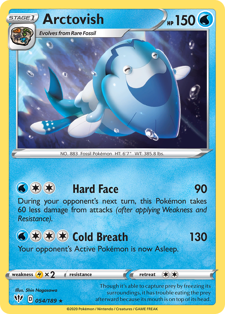 Arctovish - Darkness Ablaze - #54 - Pokemon TCG card