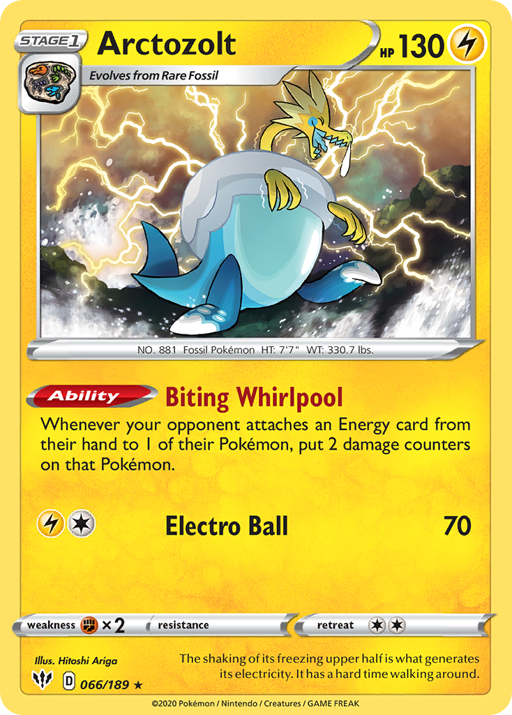 Arctozolt - Darkness Ablaze - #66 - Pokemon TCG card