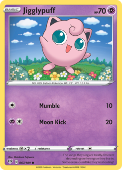 Jigglypuff - Darkness Ablaze - #67 - Pokemon TCG card