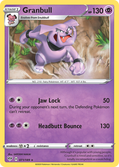 Granbull - Darkness Ablaze - #71 - Pokemon TCG card
