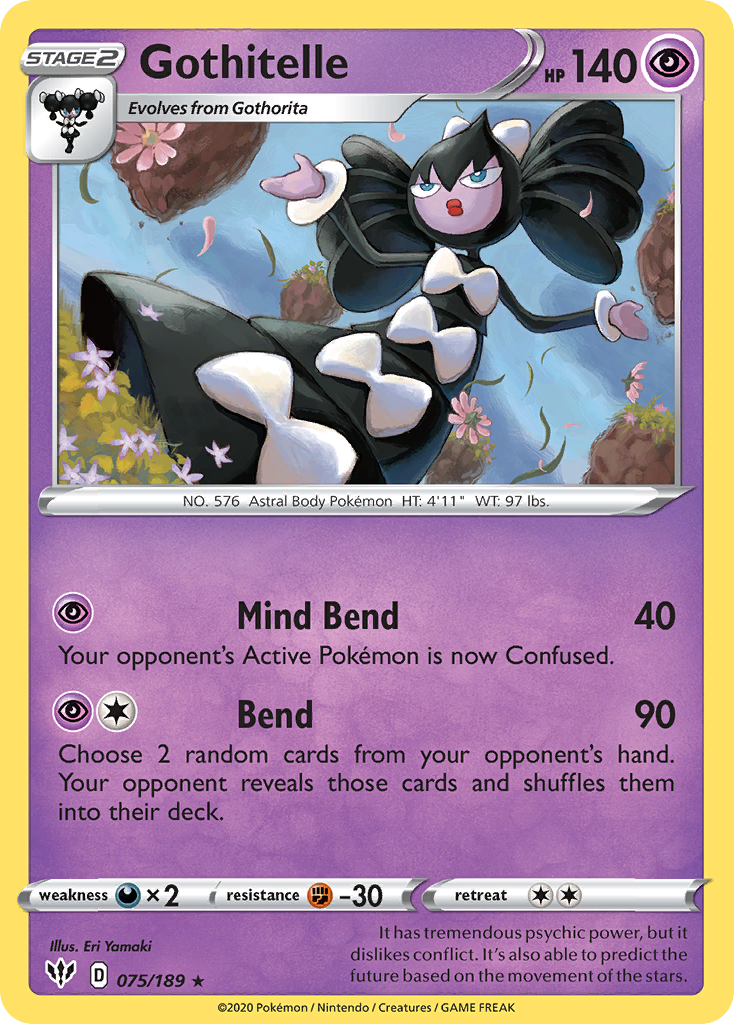 Gothitelle - Darkness Ablaze - #75 - Pokemon TCG card