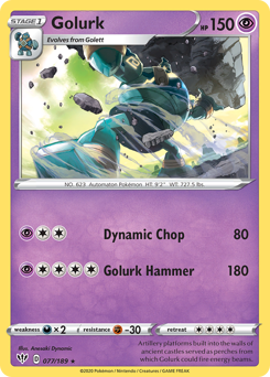 Golurk #77 Golurk - Darkness Ablaze - #77 - Pokemon TCG card