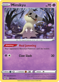 Mimikyu #81 Mimikyu - Darkness Ablaze - #81 - Pokemon TCG card