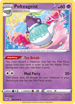 Polteageist #83 Polteageist - Darkness Ablaze - #83 - Pokemon TCG card