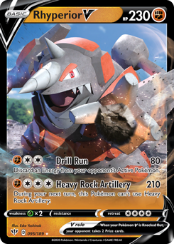 Rhyperior V - Darkness Ablaze - #95 - Pokemon TCG card