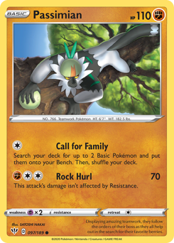 Passimian - Darkness Ablaze - #97 - Pokemon TCG card