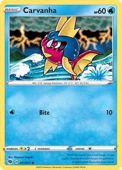 Carvanha - Champion's Path - #11 - Pokemon TCG card