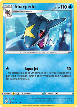 Sharpedo #12 Sharpedo - Champion's Path - #12 - Pokemon TCG card
