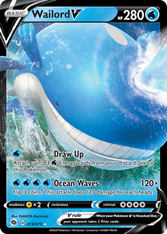 Wailord V #13 Wailord V - Champion's Path - #13 - Pokemon TCG card