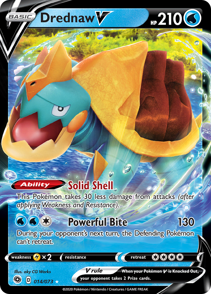 Drednaw V - Champion's Path - #14 - Pokemon TCG card