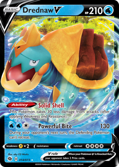 Drednaw V - Champion's Path - #14 - Pokemon TCG card