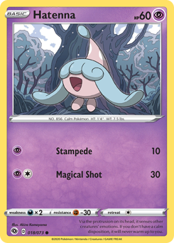 Hatenna #18 Hatenna - Champion's Path - #18 - Pokemon TCG card