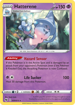 Hatterene - Champion's Path - #20 - Pokemon TCG card