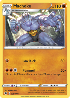 Machoke - Champion's Path - #25 - Pokemon TCG card