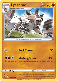 Lycanroc - Champion's Path - #30 - Pokemon TCG card