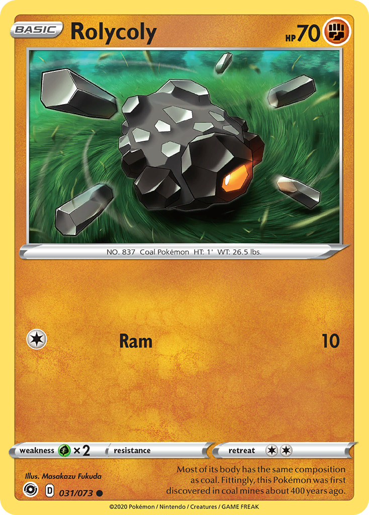 Rolycoly - Champion's Path - #31 - Pokemon TCG card