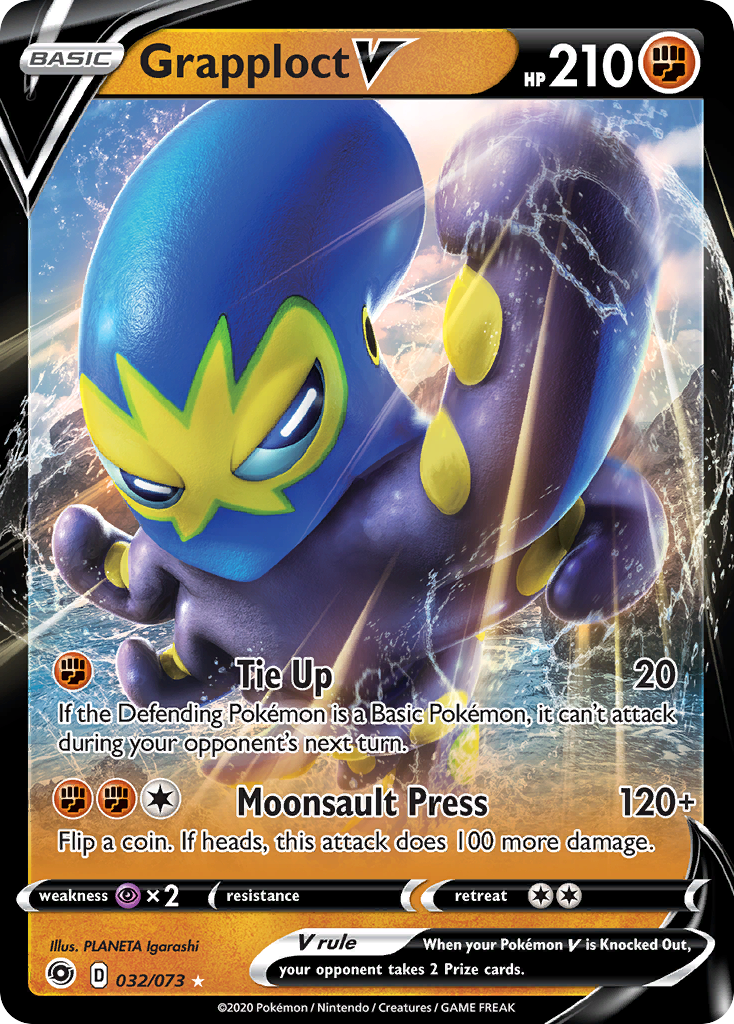 Grapploct V - Champion's Path - #32 - Pokemon TCG card