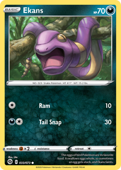 Ekans #33 Ekans - Champion's Path - #33 - Pokemon TCG card