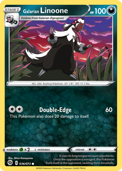Galarian Linoone - Champion's Path - #36 - Pokemon TCG card