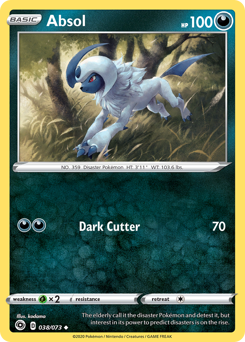 Absol #38 Absol - Champion's Path - #38 - Pokemon TCG card