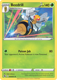 Beedrill - Champion's Path - #4 - Pokemon TCG card