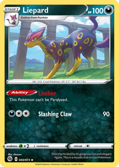 Liepard - Champion's Path - #40 - Pokemon TCG card