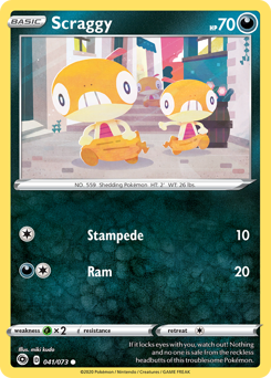 Scraggy - Champion's Path - #41 - Pokemon TCG card