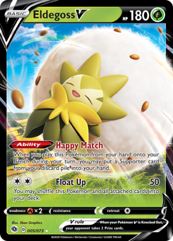 Eldegoss V #5 Eldegoss V - Champion's Path - #5 - Pokemon TCG card
