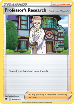 Professor's Research (Professor Magnolia) - Champion's Path - #62 - Pokemon TCG card