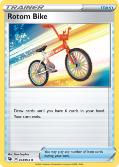 Rotom Bike #63 Rotom Bike - Champion's Path - #63 - Pokemon TCG card