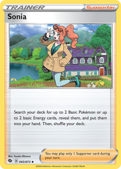 Sonia - Champion's Path - #65 - Pokemon TCG card