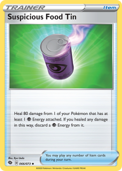 Suspicious Food Tin - Champion's Path - #66 - Pokemon TCG card